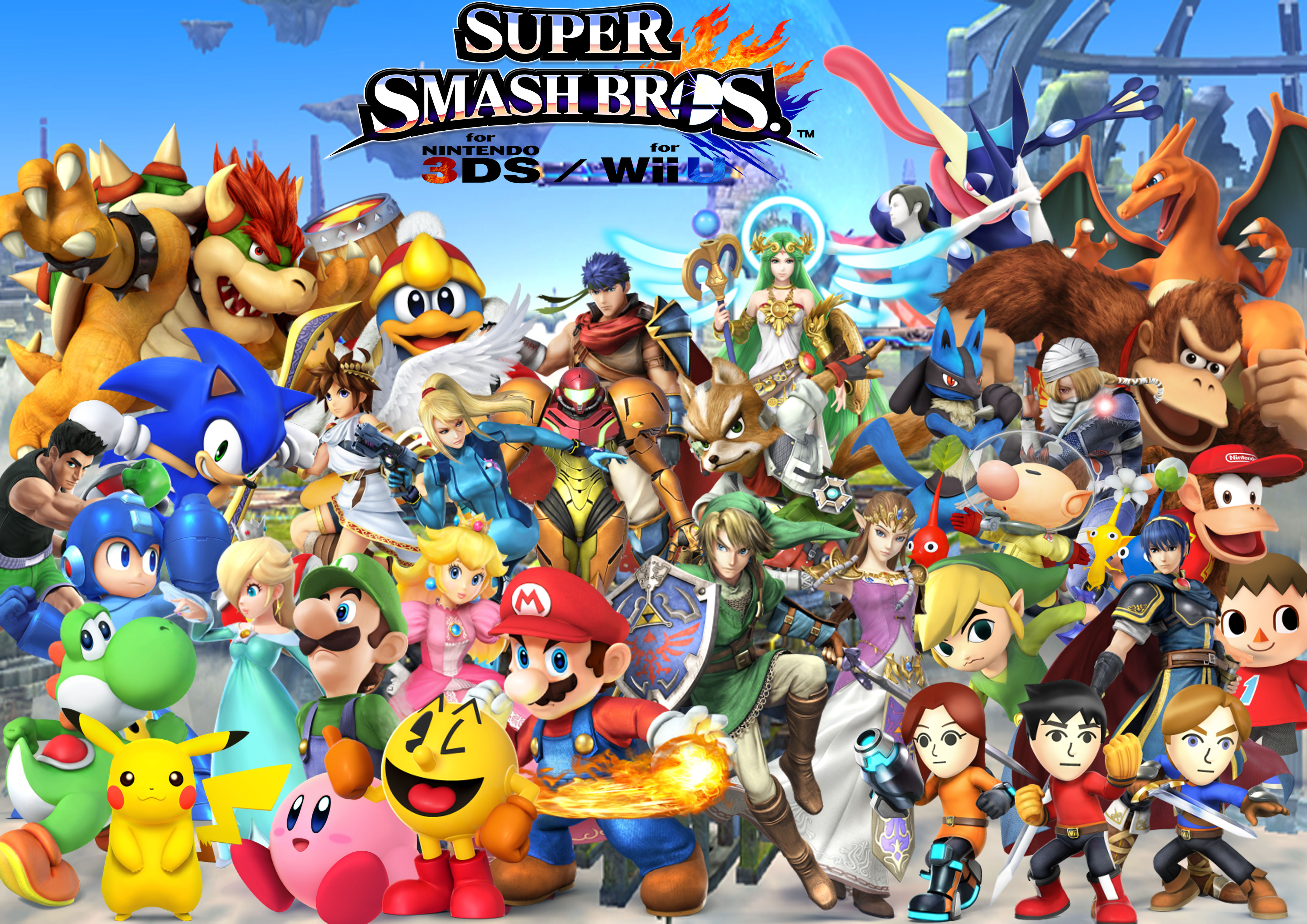 Ya se conoce el plantel de personajes completo de Super Smash Bros para Wii U y Nintendo 3DS
