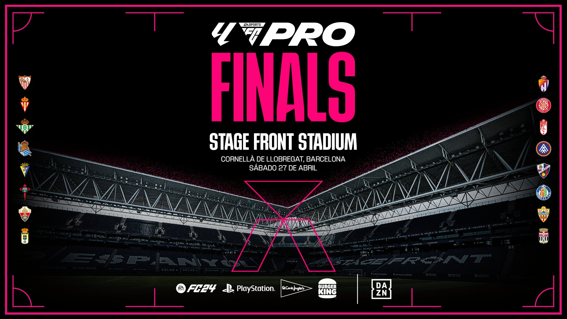 El Stage Front Stadium, el estadio del RCD Espanyol, acogerá el final de temporada de LALIGA FC Pro