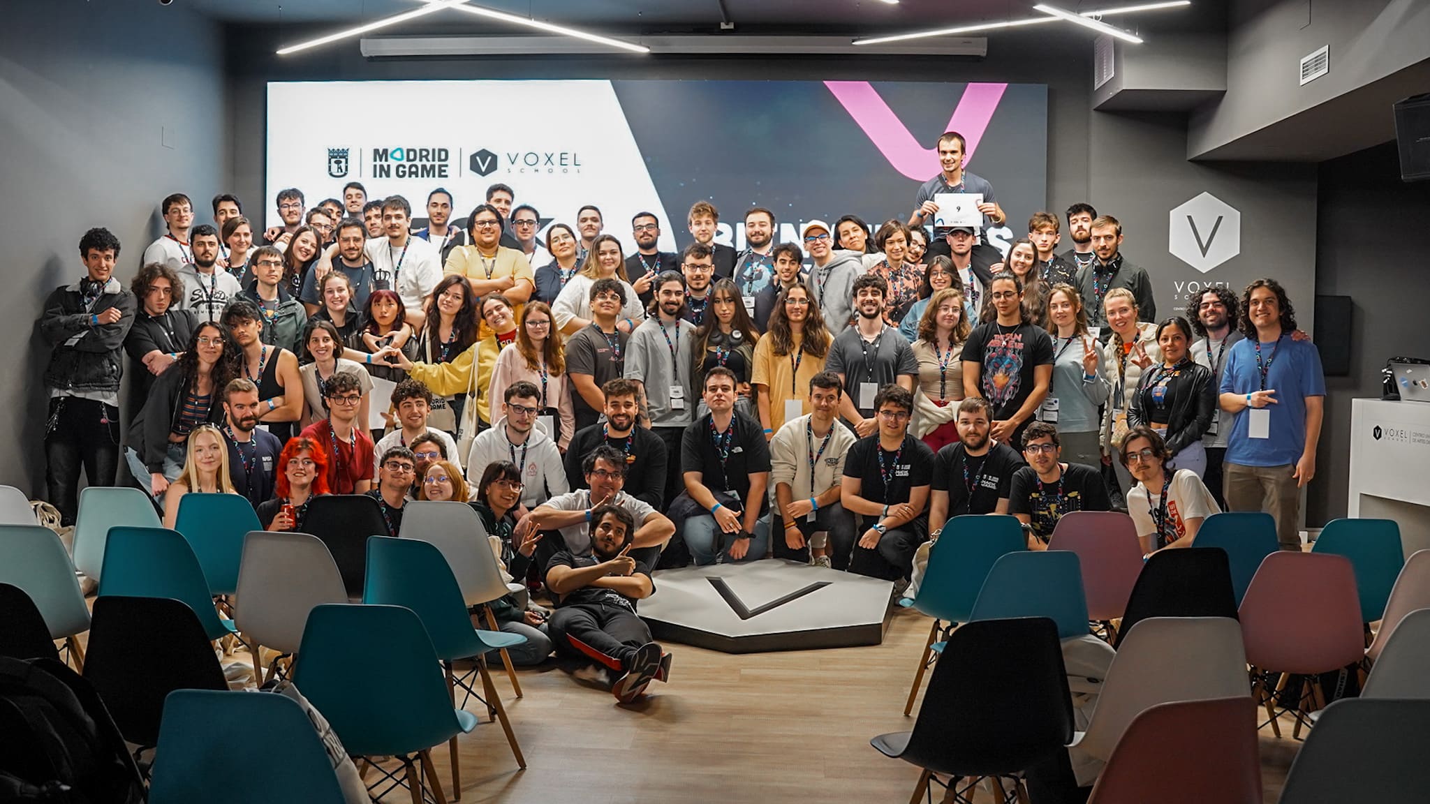 Una nueva edición de ‘Madrid in Game HackJams’ en Voxel School reúne a más de 100 desarrolladores para crear 10 juegos en un maratón de 48 horas