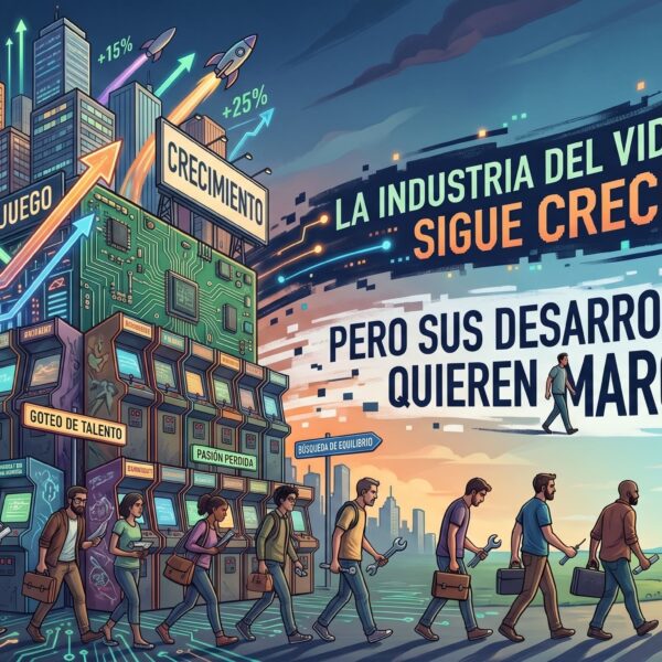 La industria del videojuego sigue creciendo, pero sus desarrolladores quieren marcharse