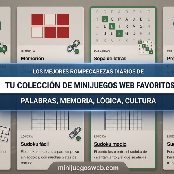 Ocho juegos diarios recuperan los pasatiempos clásicos para jugar desde el navegador