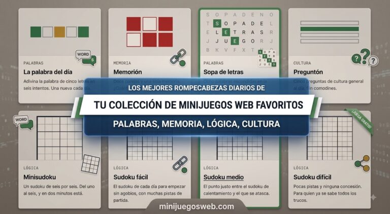 Ocho juegos diarios recuperan los pasatiempos clásicos para jugar desde el navegador