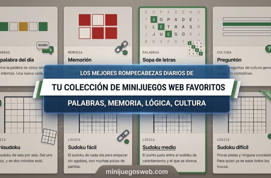 Ocho juegos diarios recuperan los pasatiempos clásicos para jugar desde el navegador
